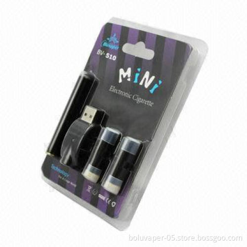 Nice Taste Mini Electronic Cigarette, BV-510 in Blister Pack, OEM Orders Welcomed